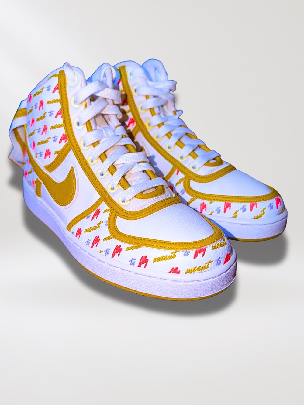 Nike Vandal High LX Meant to Fly Women’s 7.5 White Gold AH6826-101